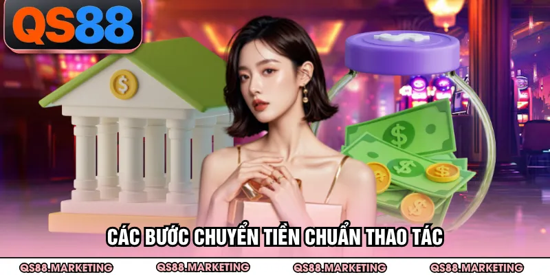 Các bước chuyển tiền chuẩn thao tác